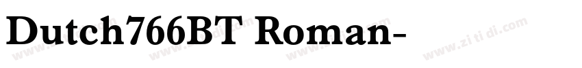 Dutch766BT Roman字体转换